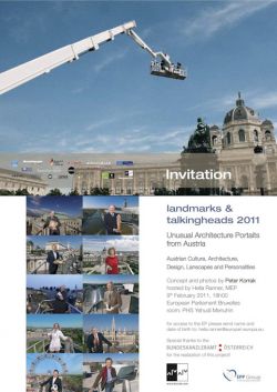 2011 LANDMARKS TALKINGHEADS AUSSTELLUNG EUROPAPARLAMENT EINLADUNG